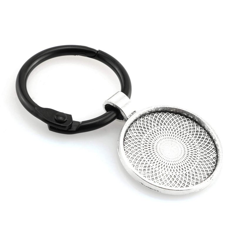 Lind Kitchen 25pcs Round Bezel Pendant Trays Setting Cabochon Blank Base for DIY Crafting Photo Jewelry Findings Making Accessories 25mm - Image 5